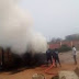 Fire Guts Container Carrying INEC Card Readers In Anambra [Photos]