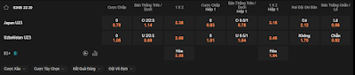 Bảng soi kèo Nhật Bản vs Uzbekistan