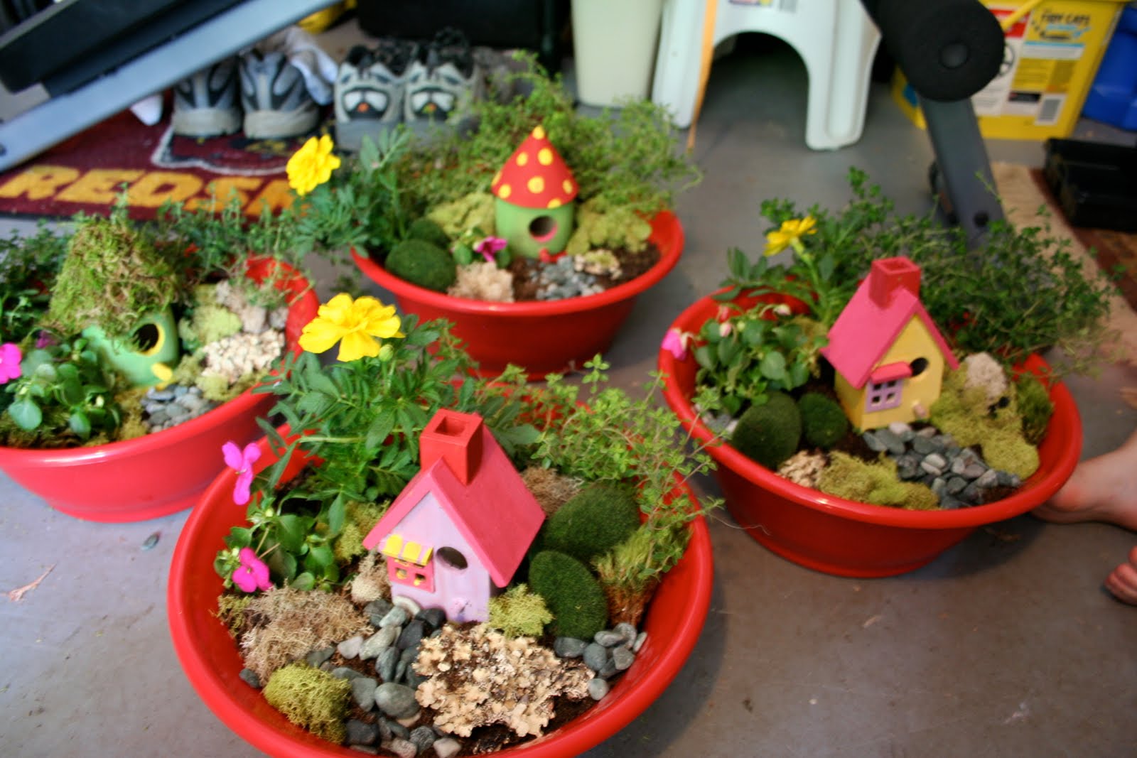 flower pot color ideas Fairy Garden Ideas | 1600 x 1067