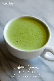 Matcha Jasmine Tea Latte  (AIP, Paleo, Low FODMAP)