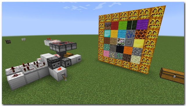 Minecraft, Redstone circuit, Bingo game