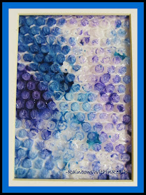 photo of: Bubble Wrap Used as Painting Material -- Displayed as Product