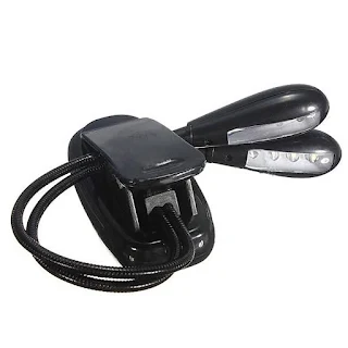 Simple and aesthetic portable clip-on book light with practical design easy to operate the lamp in the right position with a flexible clamp