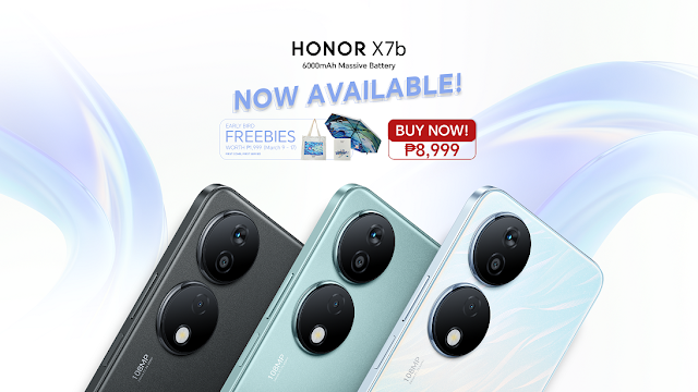 HONOR X7b 6000mAh Battery Sale for only Php 8,999