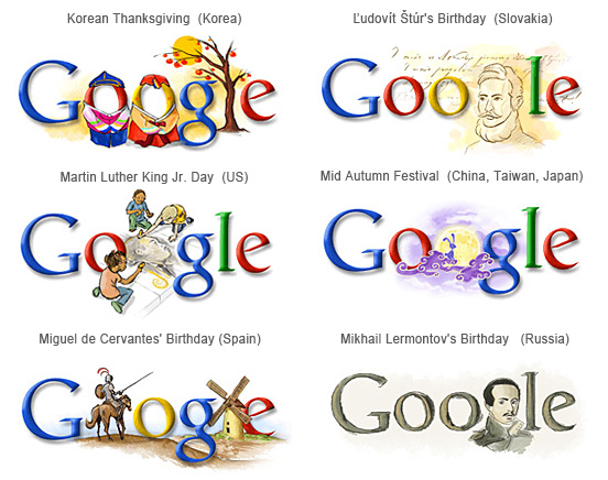 Google Logos Collection Part -