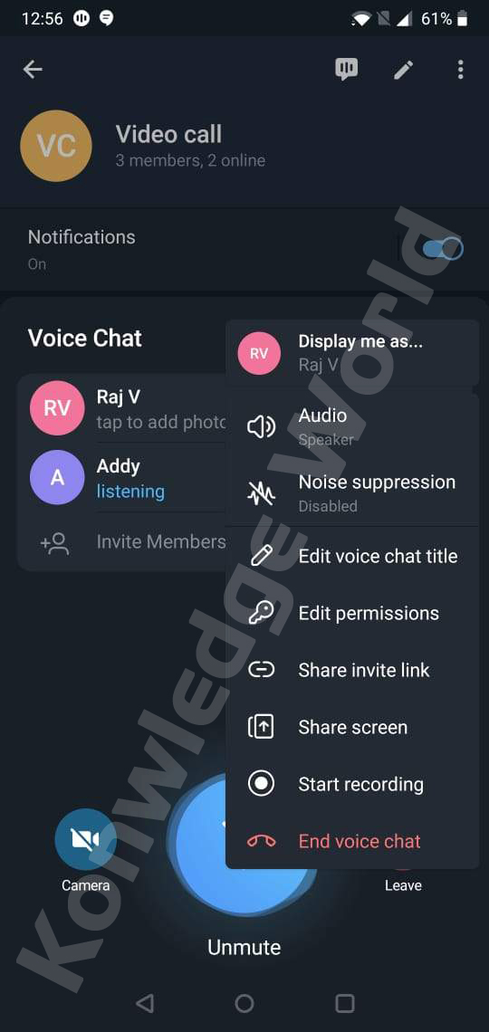 How to share your screen during video calls on Telegram app - Knowledge World
