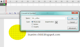 Membuat tombol Movie clip pada adobe flash cs3