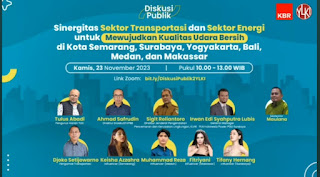 Diskusi publik ylki dan kbr indonesia tentang udara bersih