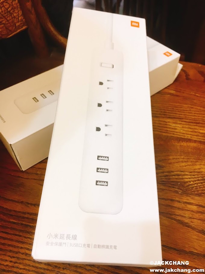 《3C智慧家庭》小米延長線，簡潔精緻小巧，3個USB接口。