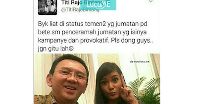 Cuitan Titi Rajo Bintang Soal Khutbah Sholat Jum'at Ini Viral, Diskakmat Netizen?