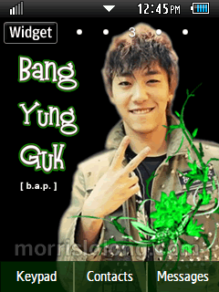 Bang Yung Guk B.A.P. Samsung Corby 2 Theme Wallpaper