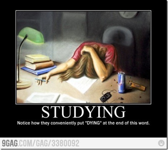 studying
