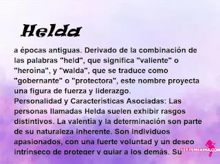 significado del nombre Helda