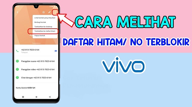 Cara Melihat Daftar Hitam di HP Vivo