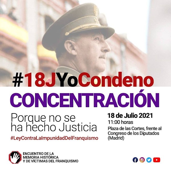 Manifestación por las víctimas del franquismo el 18 de julio