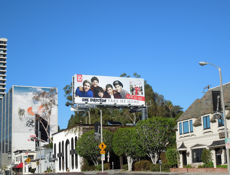 One Direction Take Me Home billboard Sunset Strip