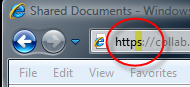 The 's' indicates its a secured website.