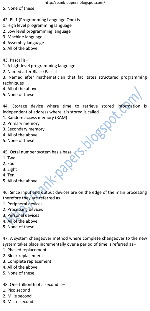 study material for bank exams