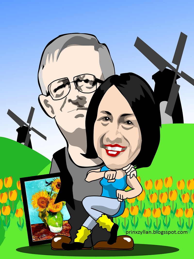 The Prinxzyllan Karikatur  Pasangan Indonesia Belanda