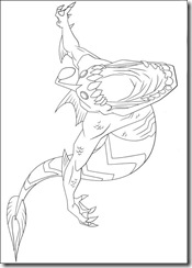 desenho para colorir ben 10 aquatico