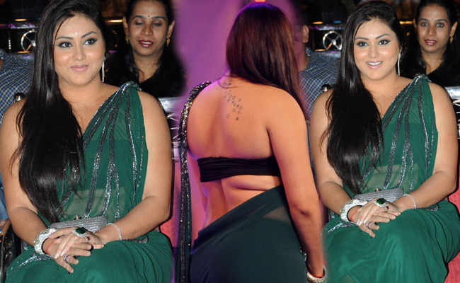 namitha at cinemaa awards saree