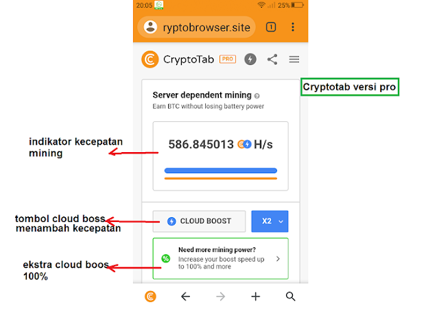 Cara mining mendapatkan Bitcoin dengan Cryptotab Browser