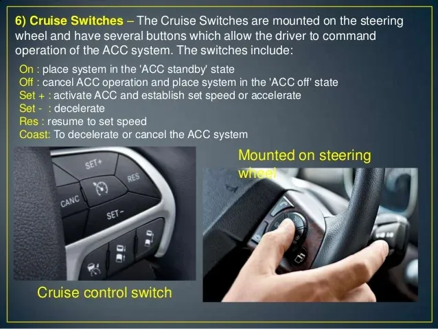 BMW i3 using the adaptive cruise control