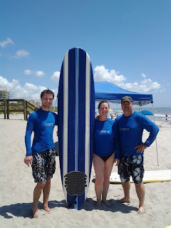 Surfing at Cooa Beach, Florida