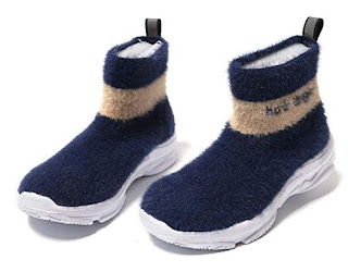 hot angcl Kid Fashion Socks Sneakers Winter Autumn High Top Woollen Elastic Fabric Warm Comfortable Lightweight Shoes for Boys Girls