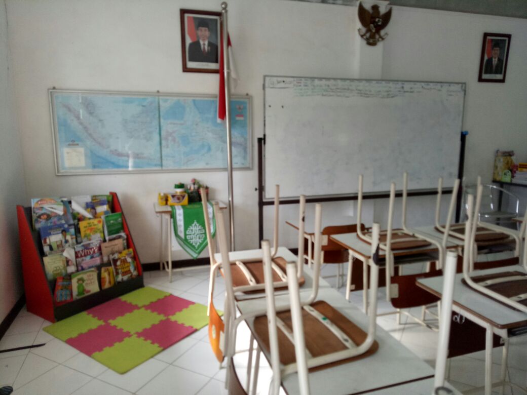  Sudut Baca di Ruang Kelas SD Islam Bunga Bangsa