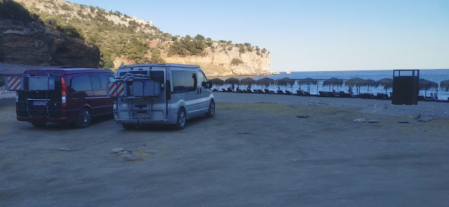 Met caravans aan zee