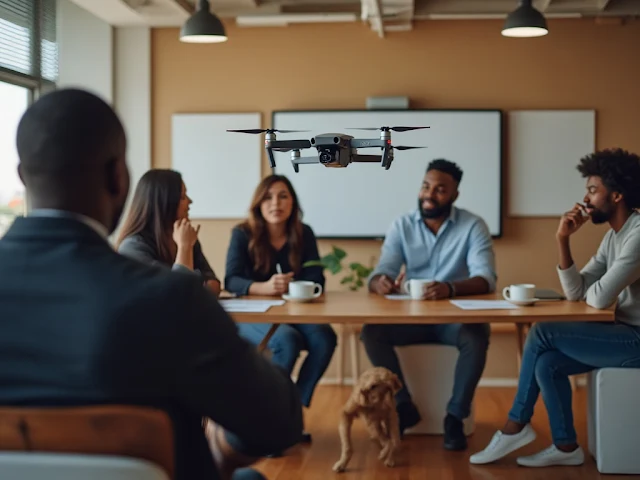 Promotional flyer for the Resilient Futures Technology Grant Program, detailing grant opportunities for UAV-based solutions to community challenges."
