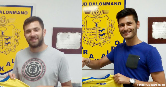 Balonmano | Los jugadores Eduardo José Barrio y Endika Martínez renuevan con el Barakaldo