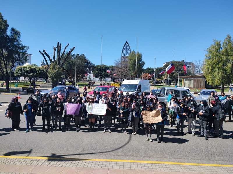 Movilización de estudiantes en Osorno