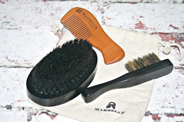 Marbeian Beard & Moustache Brush Travel Kit