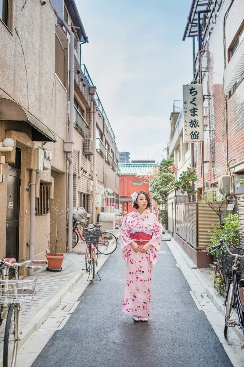 台灣女生在日本京都東京穿和服拍寫真攝影照片