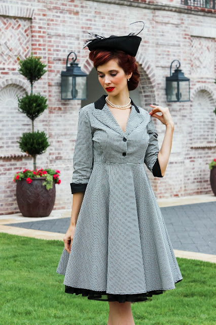 Dresslily Houndstooth Vintage Dress Review