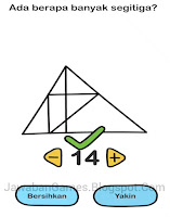 Kunci Jawaban Brain Out Level 161: Ada Berapa Banyak Segitiga?