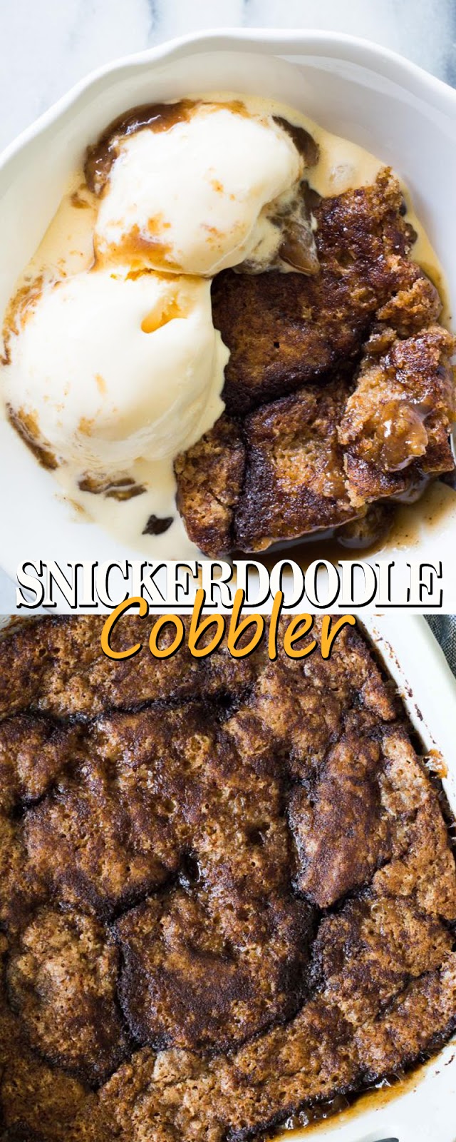 SNICKERDOODLE COBBLER