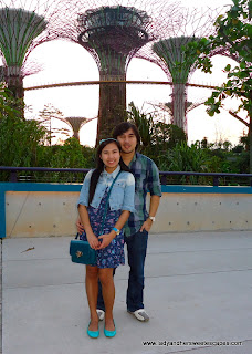 Ed and Lady inside GArdens by the Bay