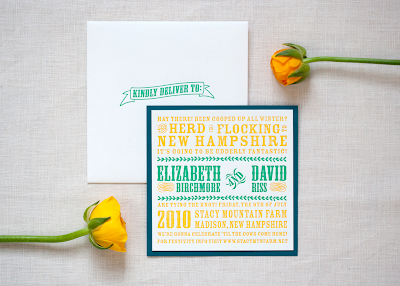 Wedding Invitations Boston on Paper Hounds  Farm Wedding Invitations