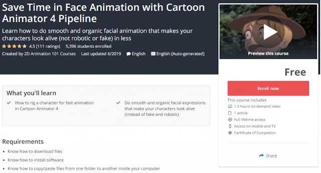 [100% Free] Save Time in Face Animation with Cartoon Animator 4 Pipeline