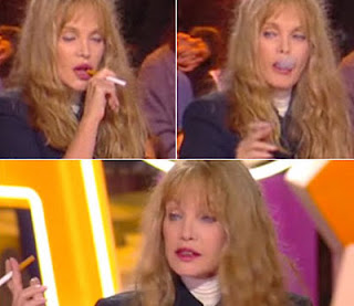 arielle dombasle smoking