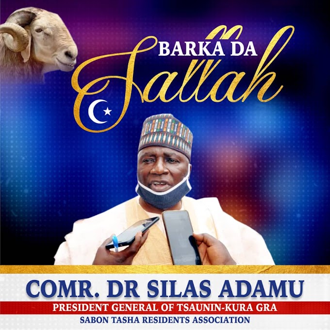 Sallah: Sabo GRA President Greets Muslims, Urges Adherents To Promote Nigeria’s Unity