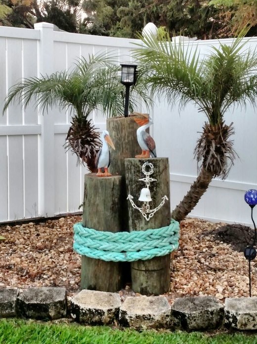 Nautical Pilings Curb Appeal Garden Design