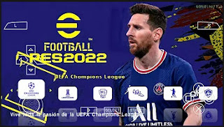 Download PES PPSSPP eFootball 2022 Update Transfer Window 22 Camera PS5 And Kits Menu Best Graphics HD