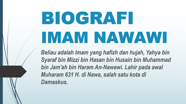 Biografi Imam An-Nawawi