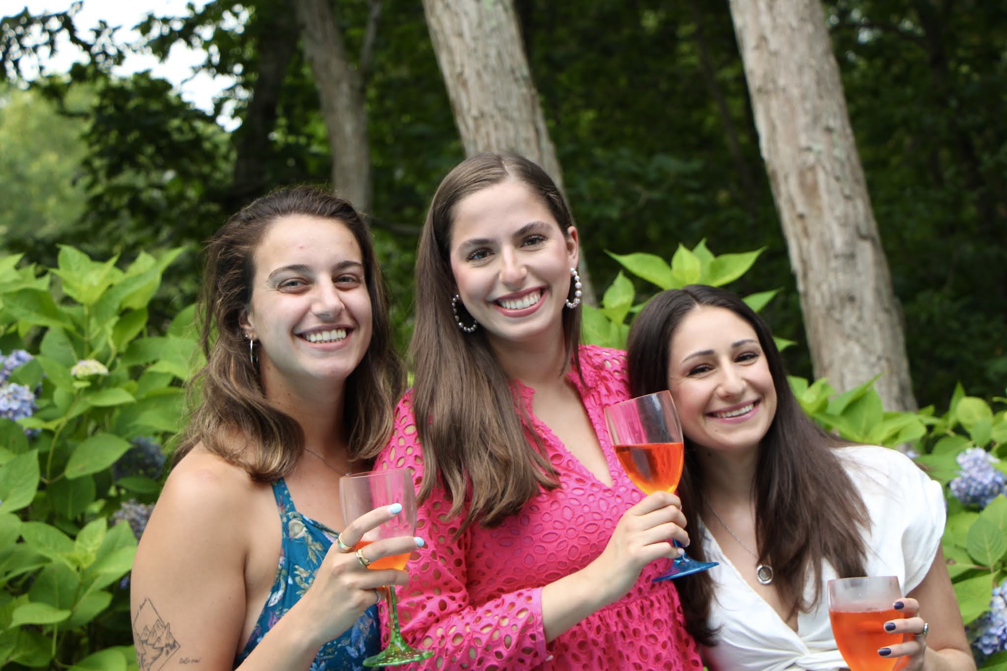 aperol spritz, long island, hamptons, friends, flowers