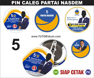 Desain PIN Caleg Partai NASDEM 2024