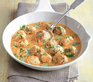 thai red curry with chicken balls recipe